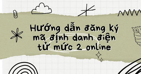 Hướng Dẫn Đăng Ký Mã Định Danh Điện Tử Mức 2 Online Chi Tiết Nhất