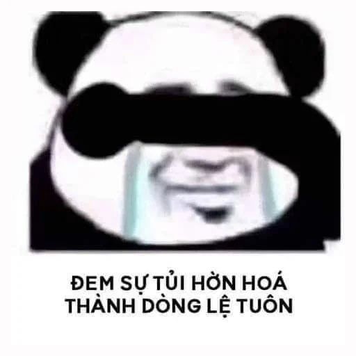 meme gấu trúc tủi thân