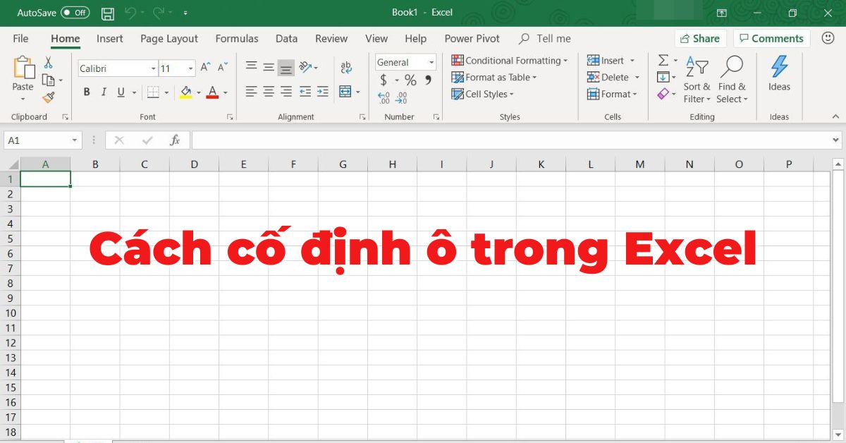 Các cách cố định ô trong excel