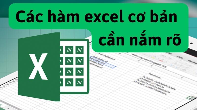 Các hàm excel cơ bản mà bạn cần nắm rõ