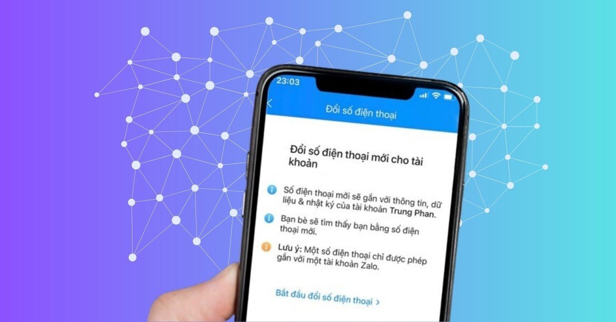 Cách đổi số điện thoại Zalo siêu nhanh trên điện thoại