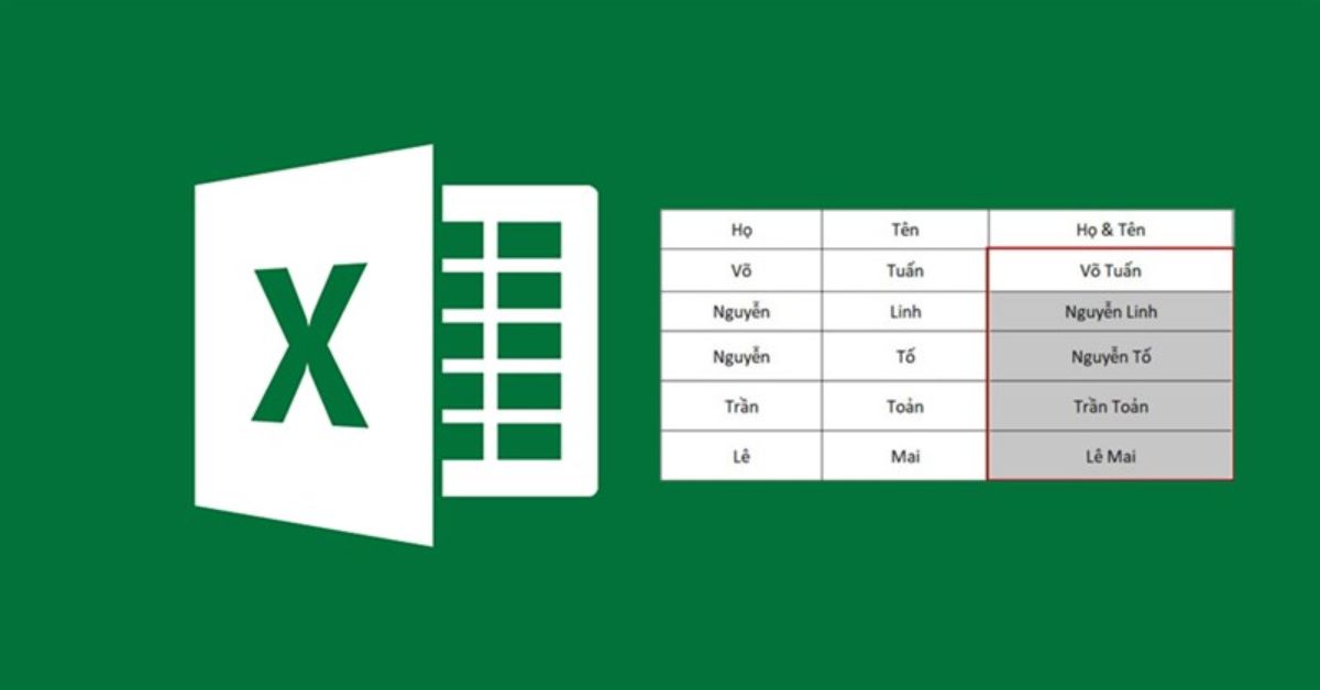 Cách gộp ô trong Excel nhanh chóng mà bạn nên biết