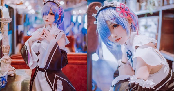 Đắm mình trước bộ cosplay cô nàng Rem trong Re:Zero, có cô hầu gái như này thì ở nhà cũng mãn nguyện