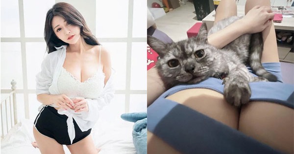 Để mèo cưng đặt “bàn chân hư hỏng” lên vòng 1, nàng hot girl khiến CĐM phát sốt khi “chỉ biết ước”