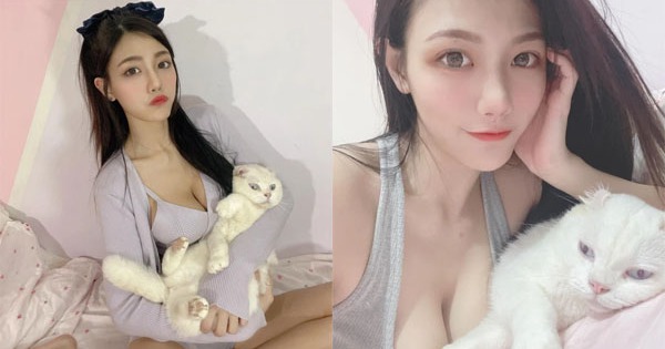 Khoe dáng gợi cảm trên giường nhưng nàng hot girl lại bị CĐM “bỏ rơi” khi chỉ khen chú mèo cưng chụp cùng