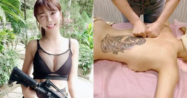 Khoe trọn lưng trần, lấp ló vòng 1 khi đi massage, nàng hot girl khiến CĐM phát sốt đi truy tìm info