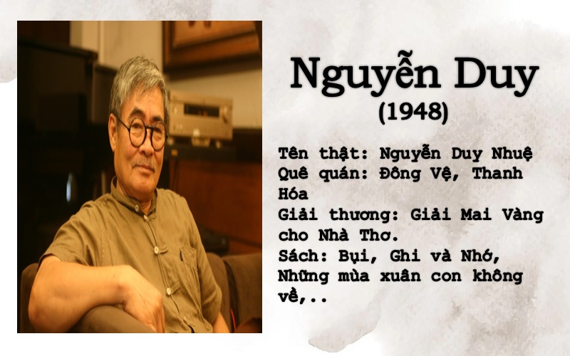 Nhà Thơ Nguyễn Duy: Giới thiệu tiểu sử, phong cách sáng tác