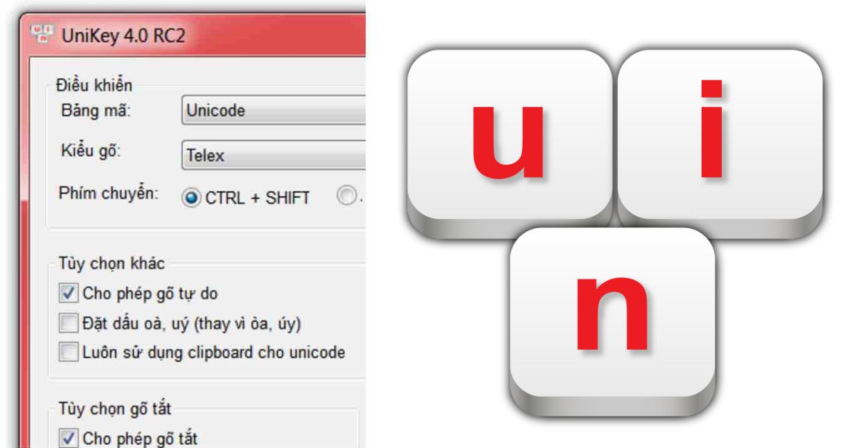 Tải và cài đặt Unikey trên Windows 10, 8, 7, XP để gõ tiếng Việt
