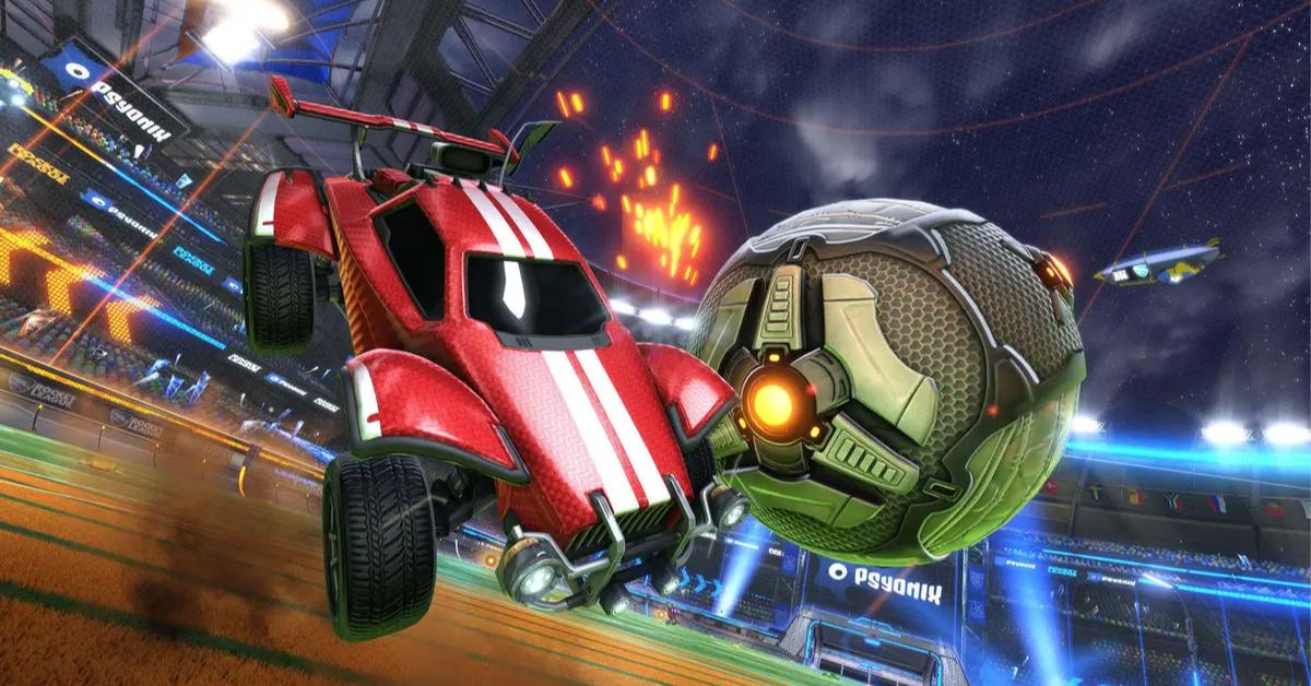 Thử sức trò chơi điện tử bóng đá bằng phương tiện bởi Rocket League