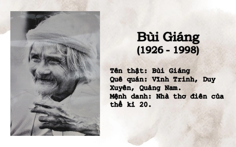 Tiểu sử tác giả Bùi Giáng: Giới thiệu nhà thơ, phong cách sáng tác