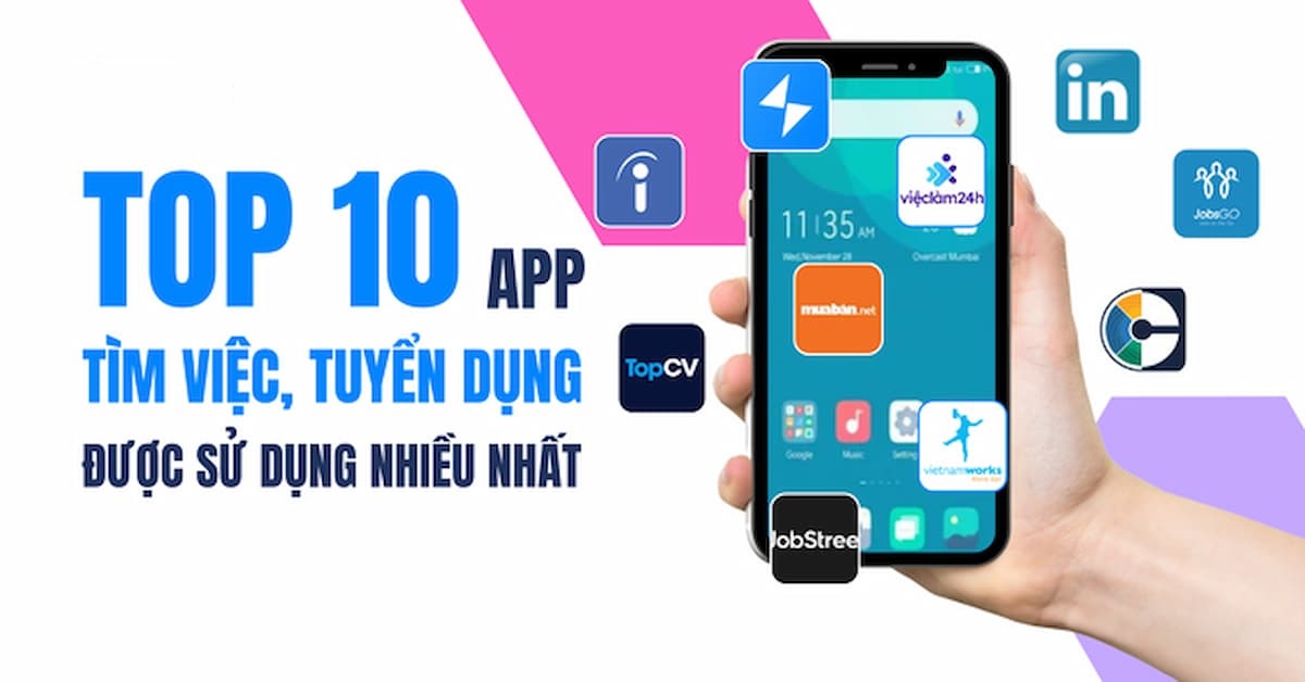 Top 10 ứng dụng tìm việc làm gấp tốt nhất