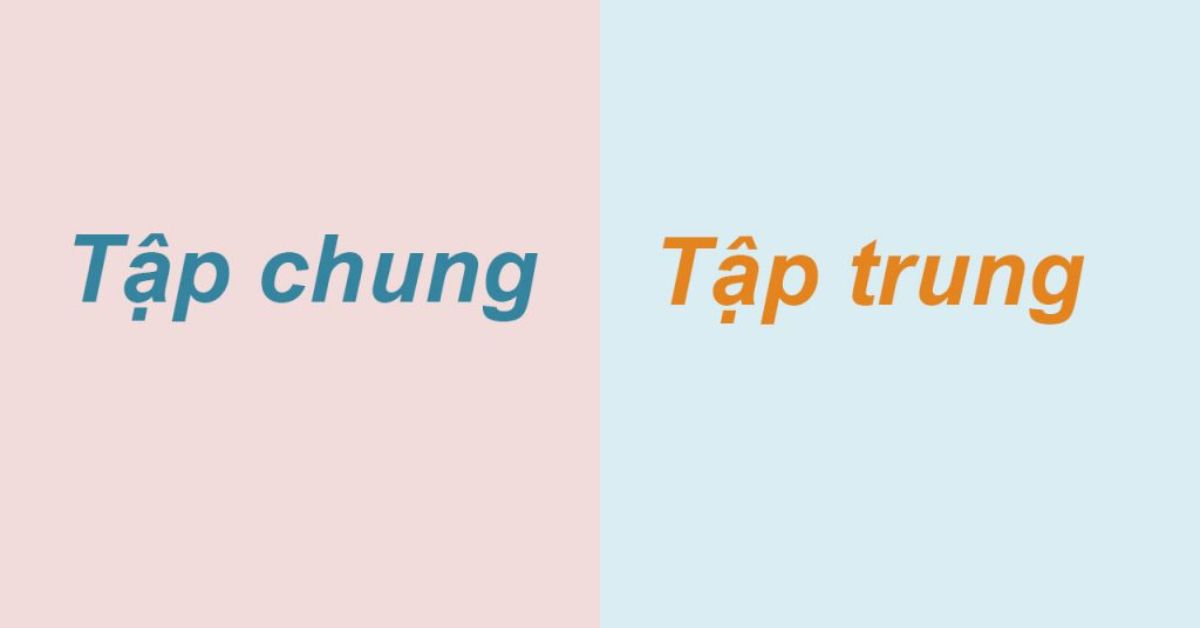 Viết tập trung hay tập chung? Từ nào mới đúng ngữ pháp