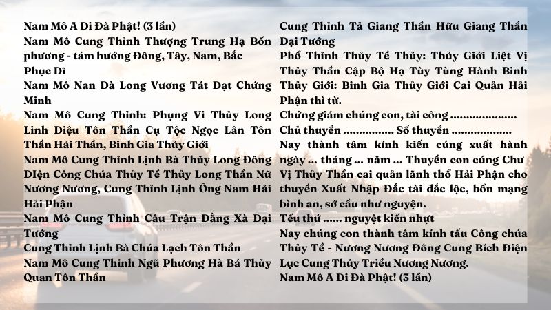 cách cúng xuất hành