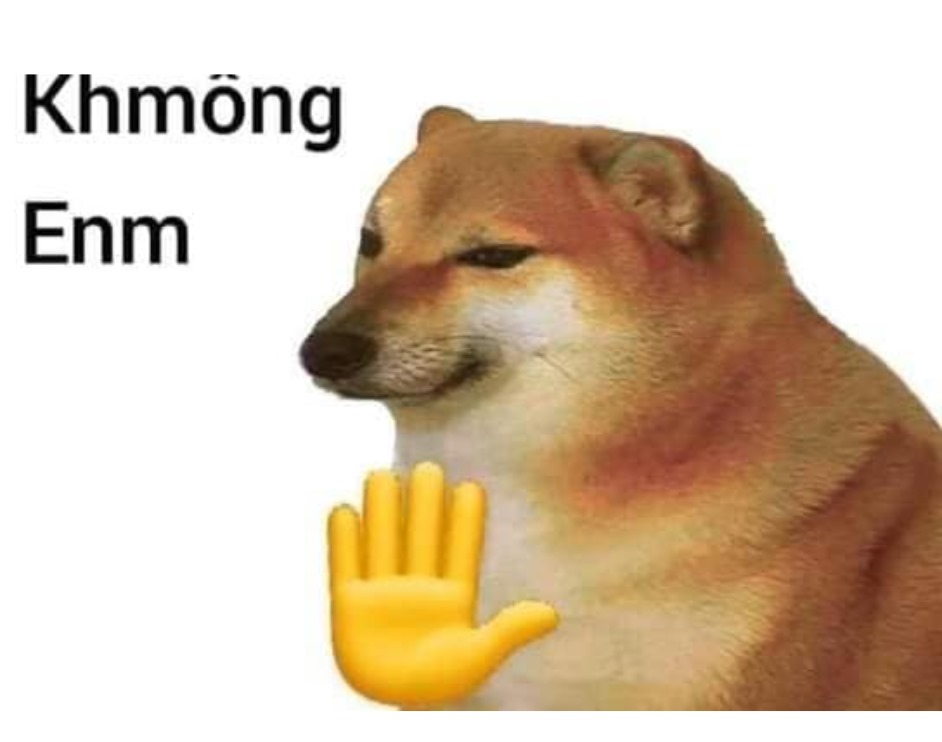 Cheems từ chối meme