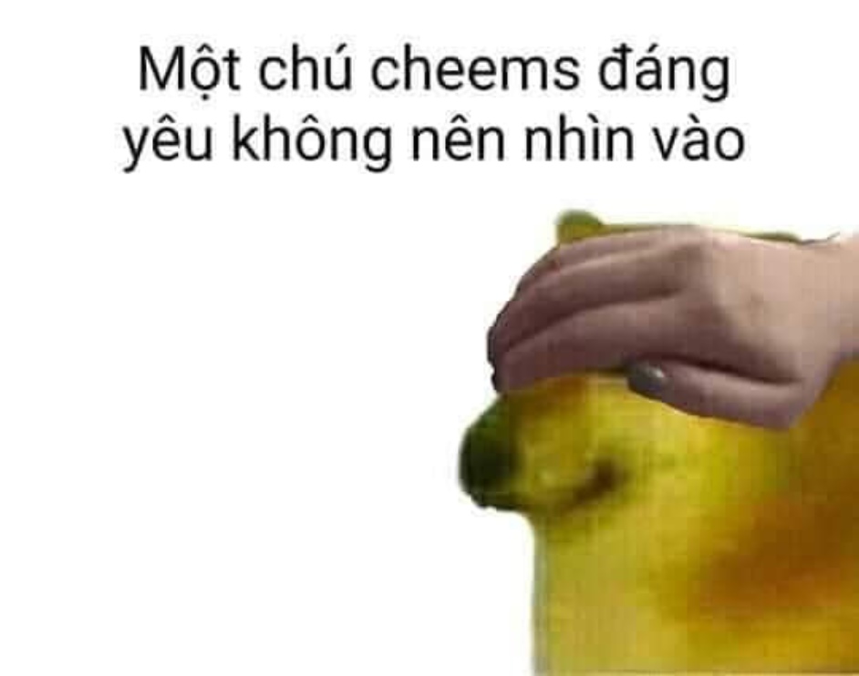 Meme Cheems che mắt