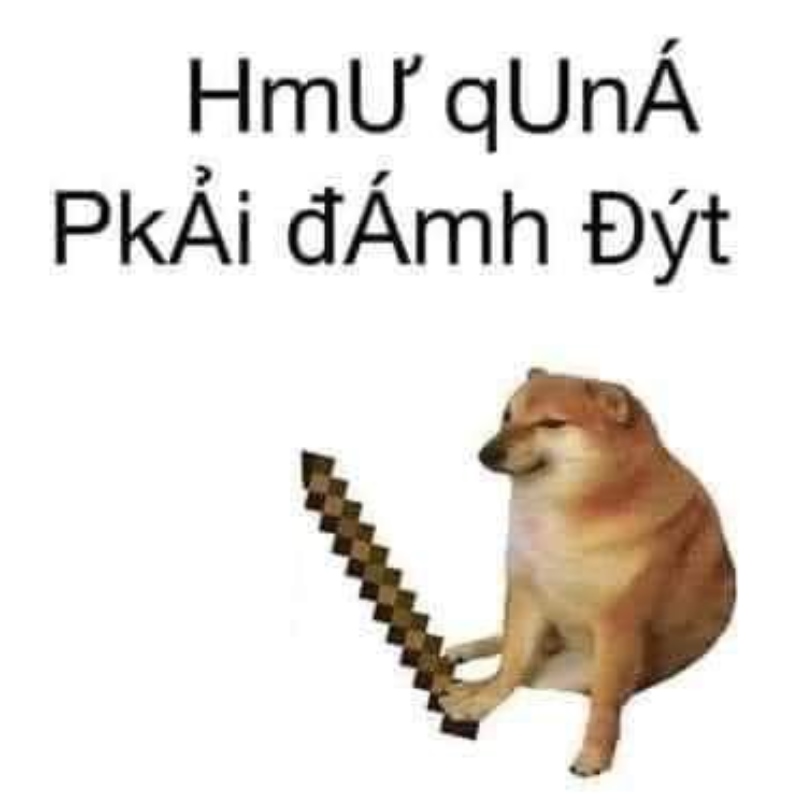 Meme Cheems đánh đít