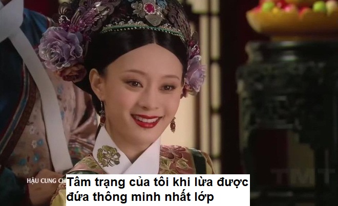 meme cười đắc thắng