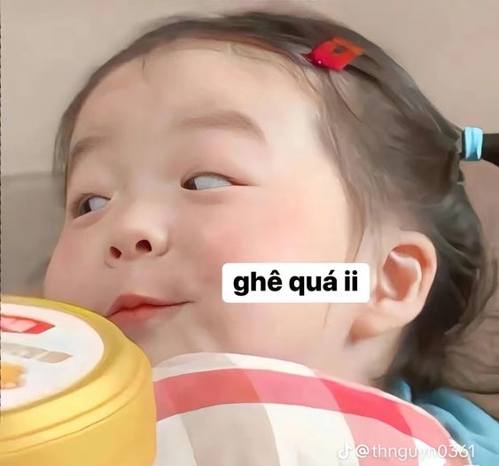 meme em bé chọc ghẹo