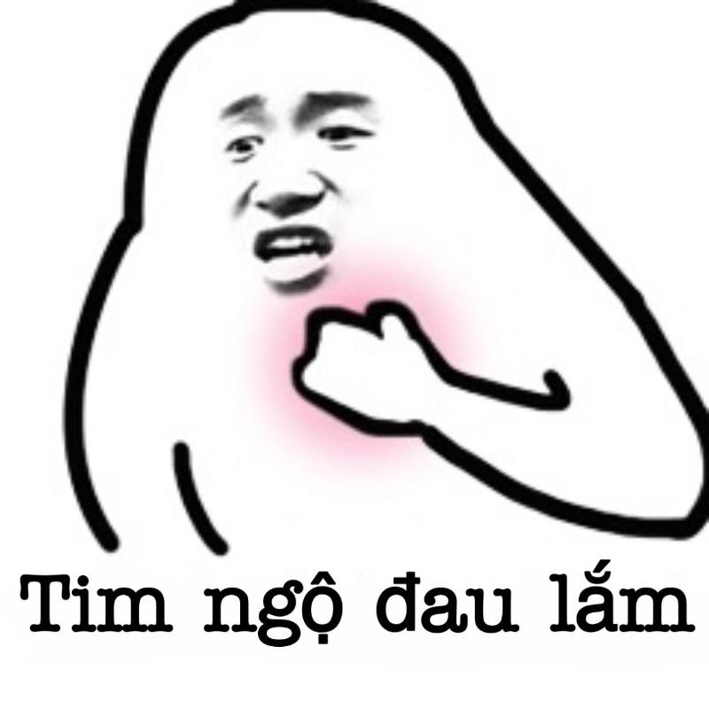 meme gấu trúc đau tim