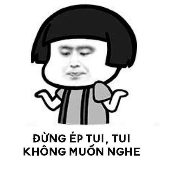 meme gấu trúc không muốn nghe