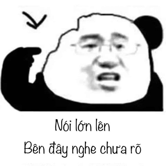 meme gấu trúc nghe không rõ