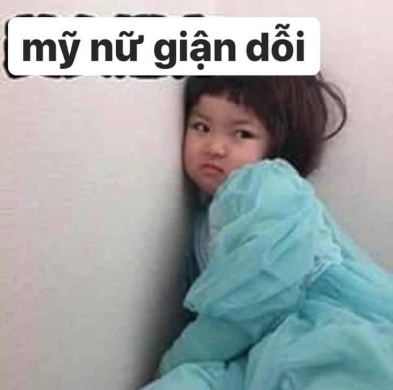 meme mỹ nữ giận dỗi