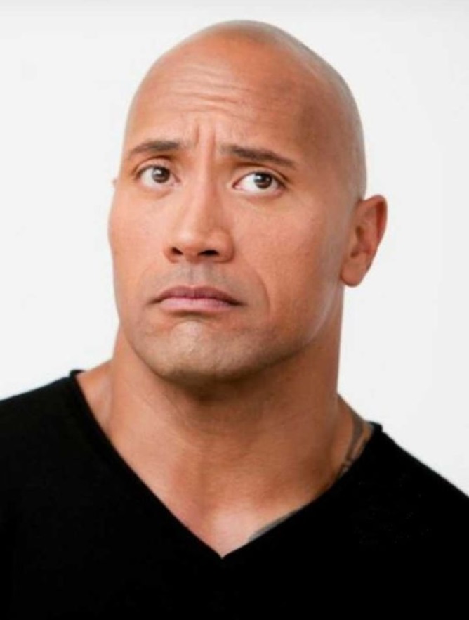 Meme Rock Dwayne Johnson vui