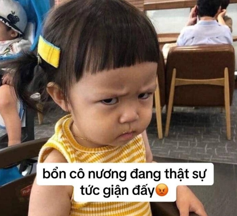 meme trẻ em tức giận