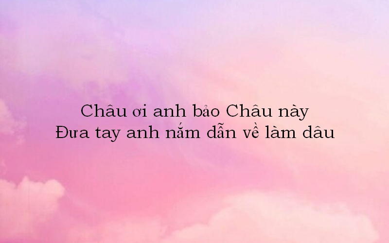 Thả thính tên Châu