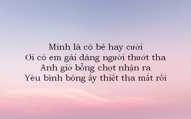 Thả thính tên Minh