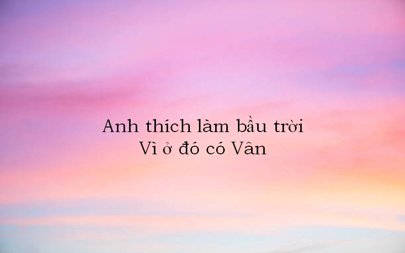 Thả thính tên vân