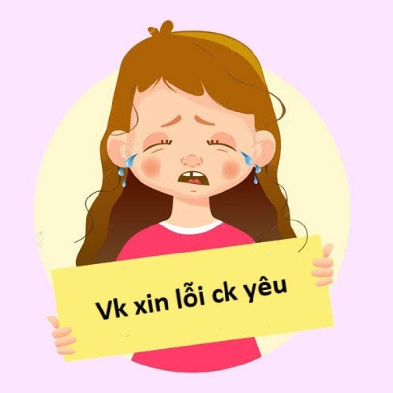 Vk xin lỗi Ck yêu