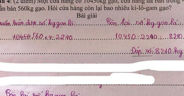 Bài toán gây lú vì trò làm đúng nhưng cô chữa thành sai, cộng đồng mạng tranh cãi dữ dội