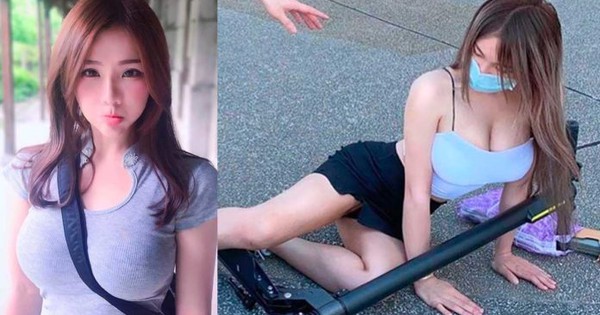 Dàn cảnh ngã xe scooter để nổi tiếng, cô nàng hot girl bị cộng đồng mạng “bóc phốt”, ném đá liên tục