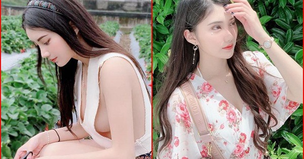 Hot girl đi hái dâu không mặc nội y khiến dân mạng “đứng ngồi không yên”, đòi truy “info” bằng được