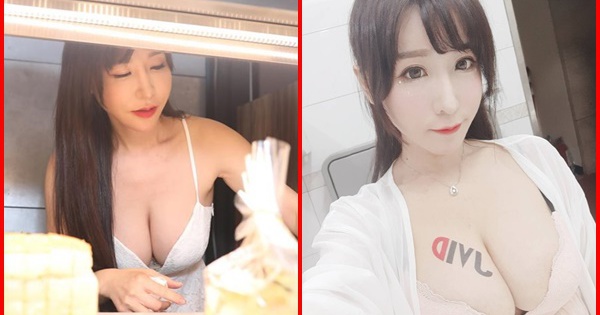 Hot girl diện váy xẻ ngực đứng bán bánh khiến dân tình suýt xoa: “Làm nghề này quá phí”