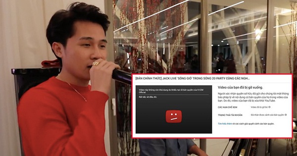 Jack khẳng định “Sóng Gió” thuộc quyền sở hữu của mình, công ty ICM lẳng lặng tặng gậy bản quyền, gỡ bỏ clip trên Youtube
