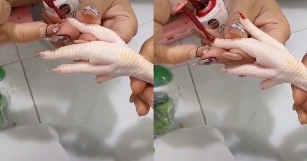 Nghỉ dịch ở nhà, cô gái lôi chân gà ra làm nail cho đỡ “lụt nghề” khiến cộng đồng mạng thán phục