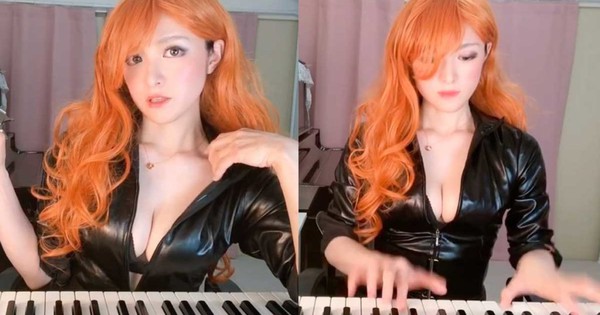 Thay áo liên tục và chơi piano trên sóng, nữ streamer khiến triệu fan vừa sướng tai vừa sướng mắt