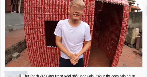 Thử thách xây nhà bằng 5.000 lon coca, con trai bà Tân Vlog khiến cộng đồng mạng ngán ngẩm “Lại học ai đó”