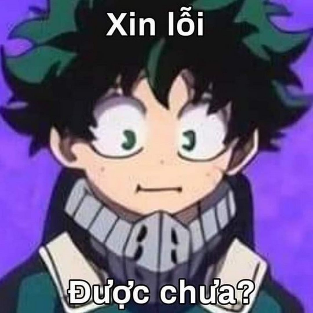 anime meme xin lỗi