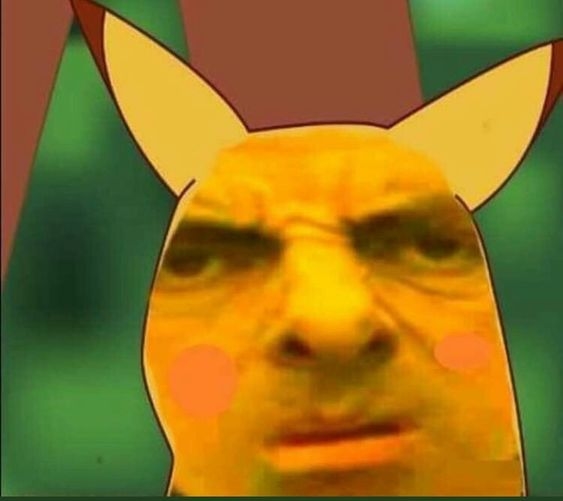 meme face Pikachu