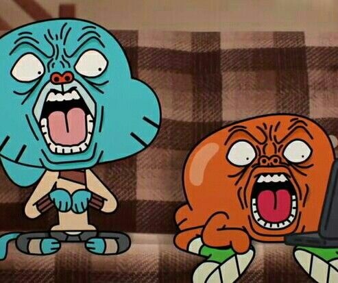 meme sợ hãi Gumball