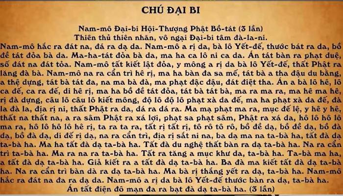 trì chú đại bi cầu trúng số đặc biệt