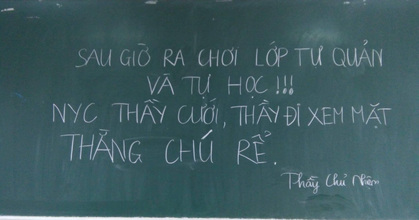 Cho lớp tự quản để đi ăn cưới người yêu cũ – Thầy giáo trẻ ngay lập tức gây sốt trên mạng xã hội