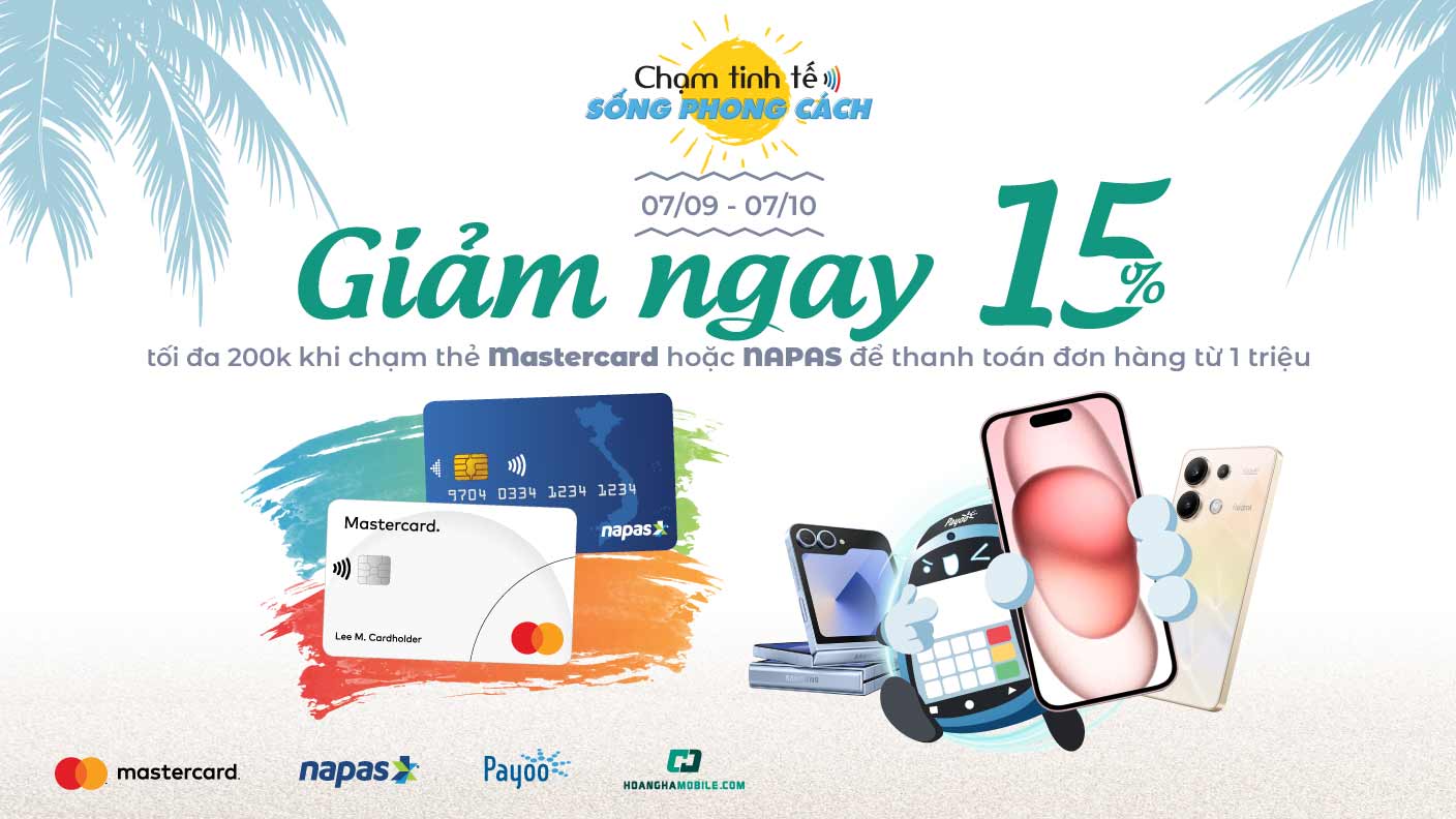 Ưu đãi giảm đến 200.000đ khi thanh toán với PAYOO POS tại Hoàng Hà Mobile