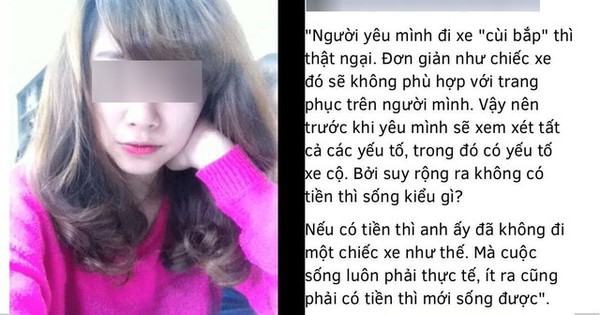 Cô nàng “yêu là phải có xe đẹp” bị dân mạng “ném đá” tơi tả