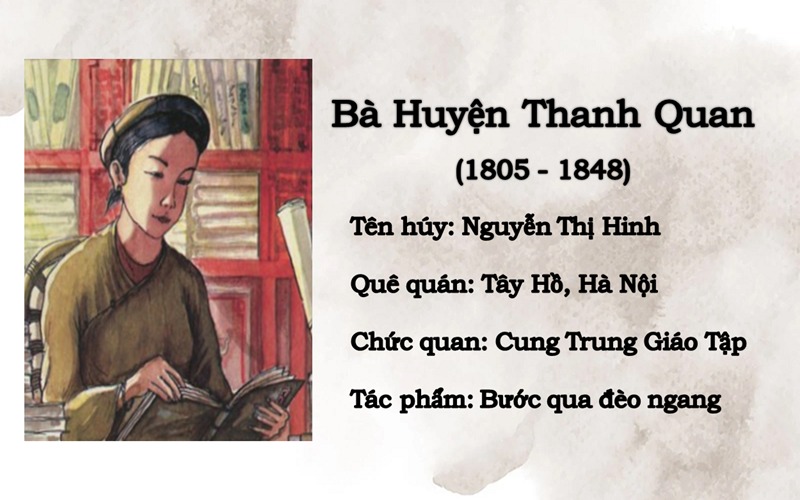 Giới thiệu tác giả Bà Huyện Thanh Quan – Cuộc đời & sự nghiệp sáng tác