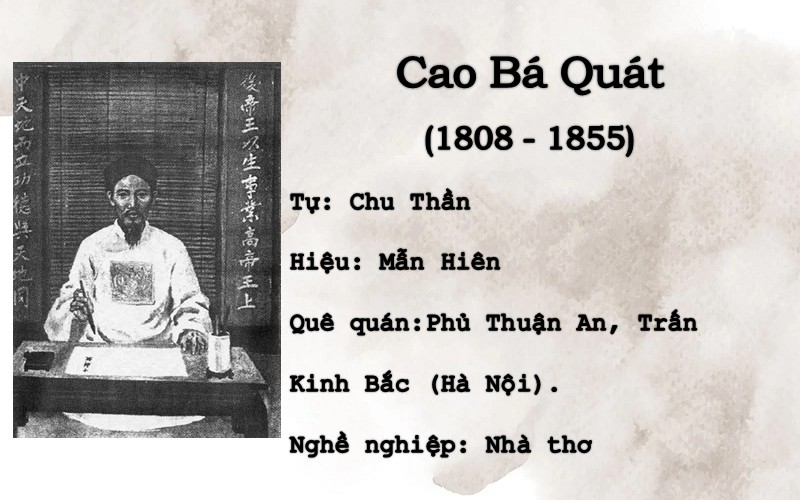 Giới thiệu tác giả Cao Bá Quát qua cuộc đời và sự nghiệp