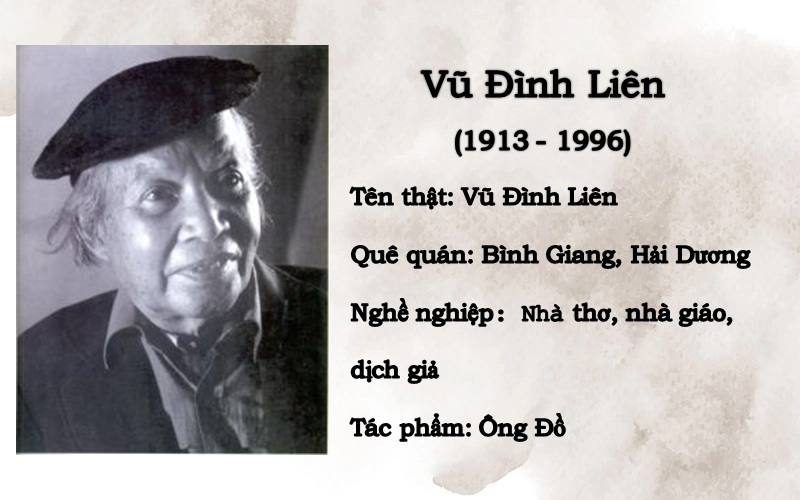 Giới thiệu tác giả Vũ Đình Liên – Cuộc đời, sự nghiệp, phong cách sáng tác